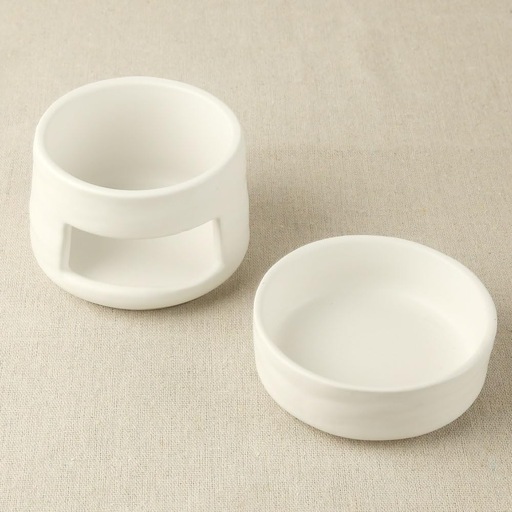 Yellow Ceramic Aroma Burner Shareable Candle Holder Aromatherapy Diffuser Home Decor V1258-DP02-BOL-354