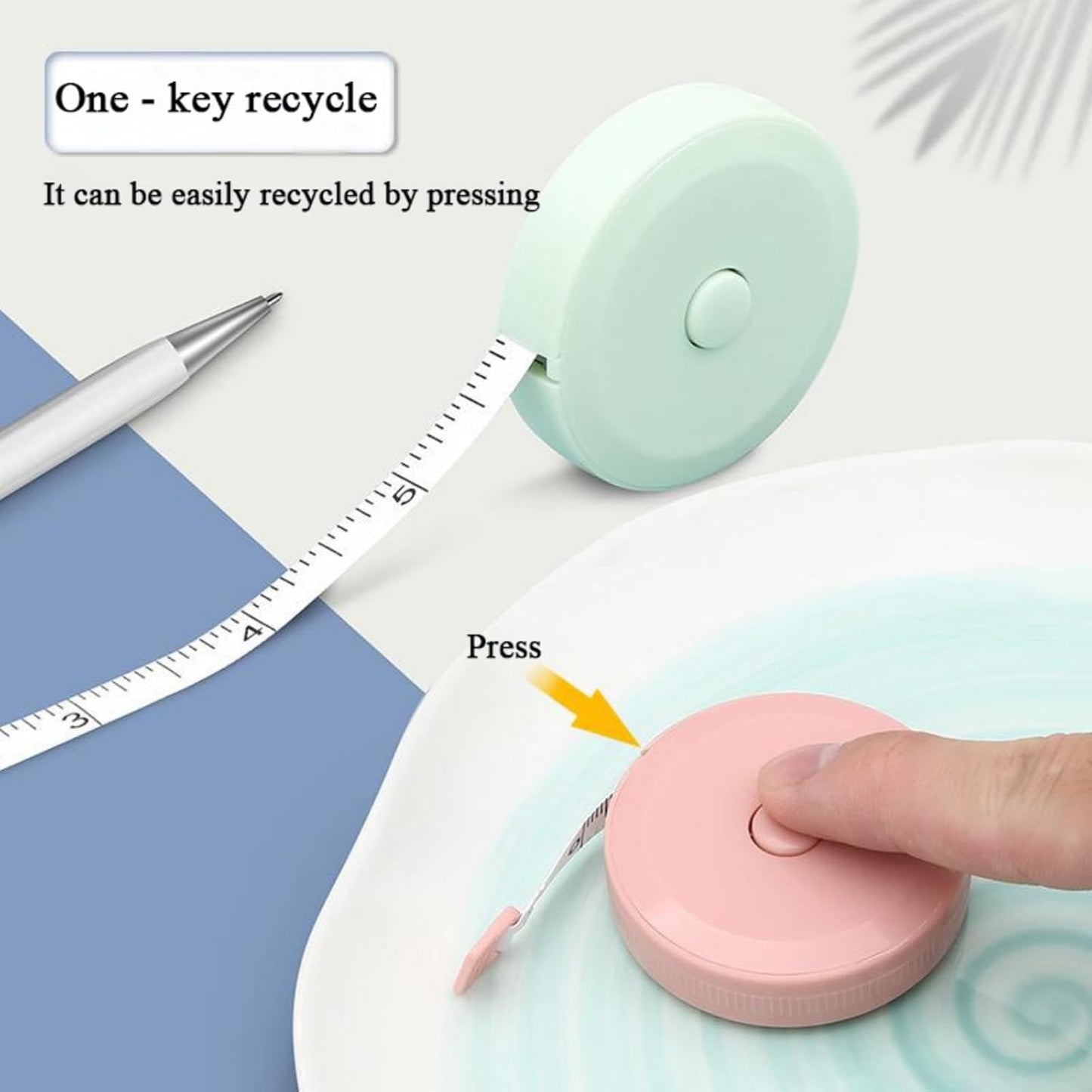 3 Pack Retractable Measuring Tape 150cm Double Sided Flexible for Body Measurements Sewing and Crafts V1258-DP02-BOL-357