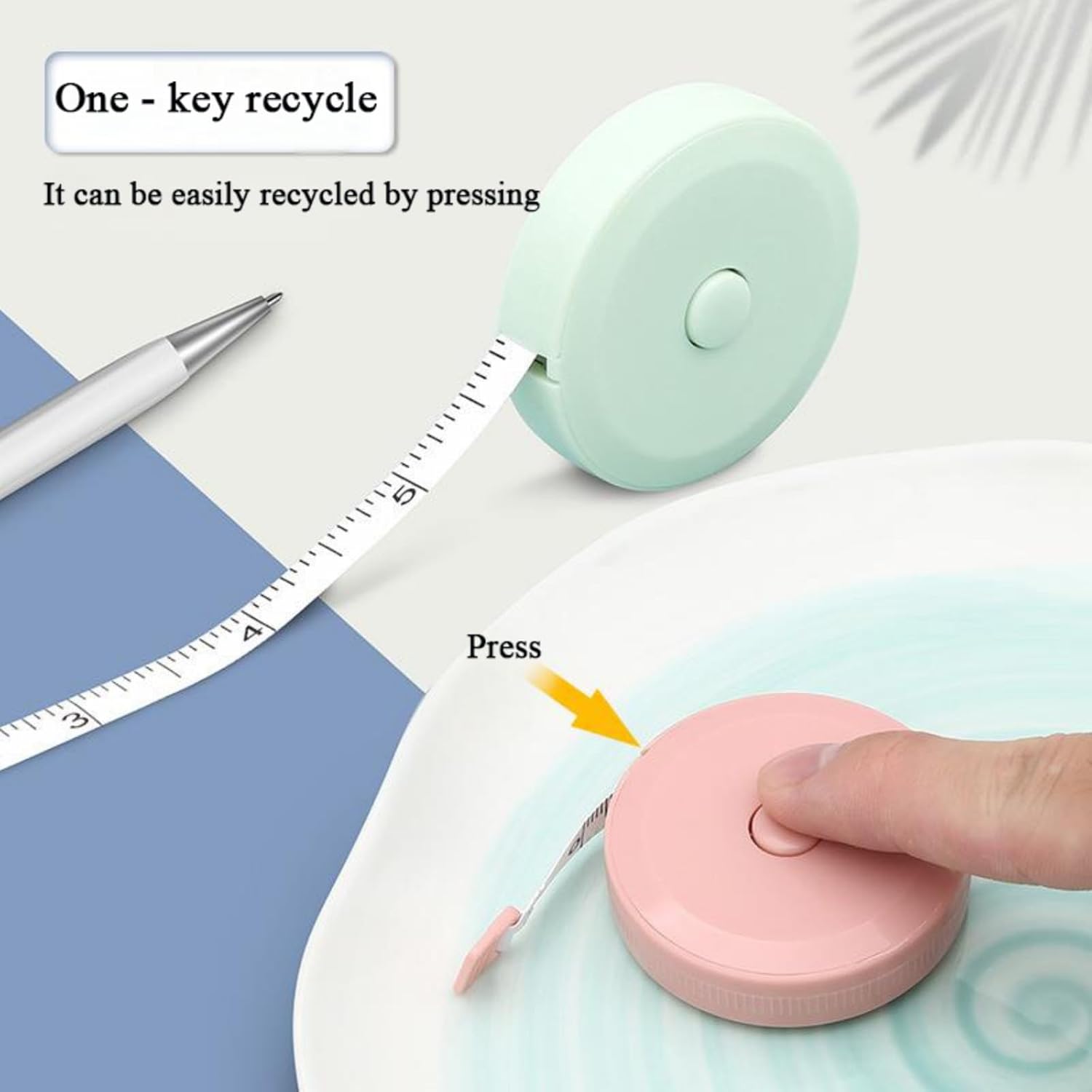 3 Pack Retractable Measuring Tape 150cm Double Sided Flexible for Body Measurements Sewing and Crafts V1258-DP02-BOL-357