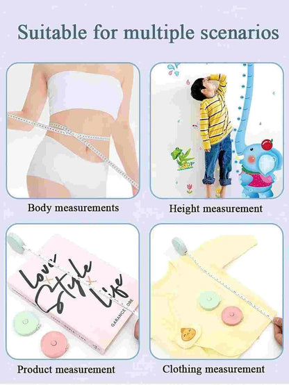 3 Pack Retractable Measuring Tape 150cm Double Sided Flexible for Body Measurements Sewing and Crafts V1258-DP02-BOL-357