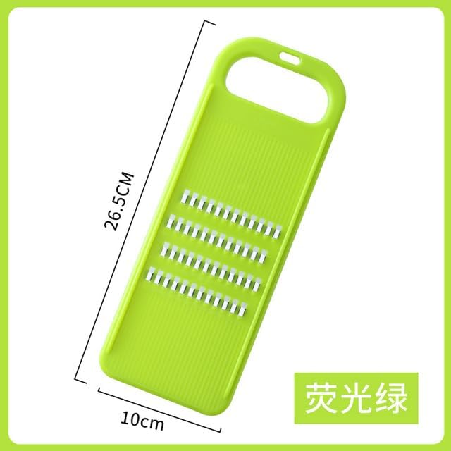 Green Multifunctional Stainless Steel Vegetable Julienne Grater with Anti-Slip Ergonomic Handle for Shredding V1258-DP02-BOL-36