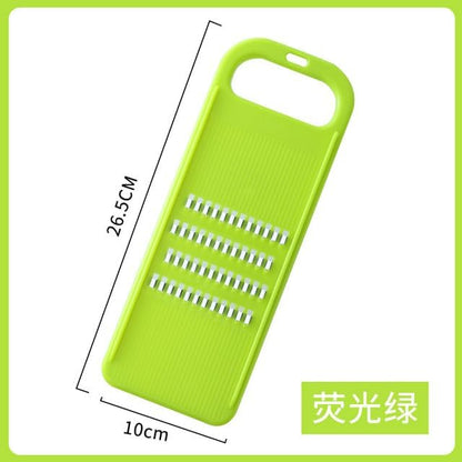 Green Multifunctional Stainless Steel Vegetable Julienne Grater with Anti-Slip Ergonomic Handle for Shredding V1258-DP02-BOL-36