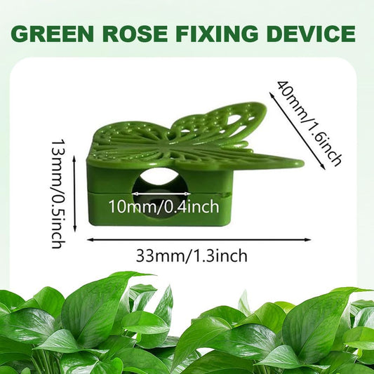 30 Green Butterfly Leaf Plant Clips Invisible Wall Plant Support Hooks Vinyl Cross Brackets for Indoor V1258-DP02-BOL-361