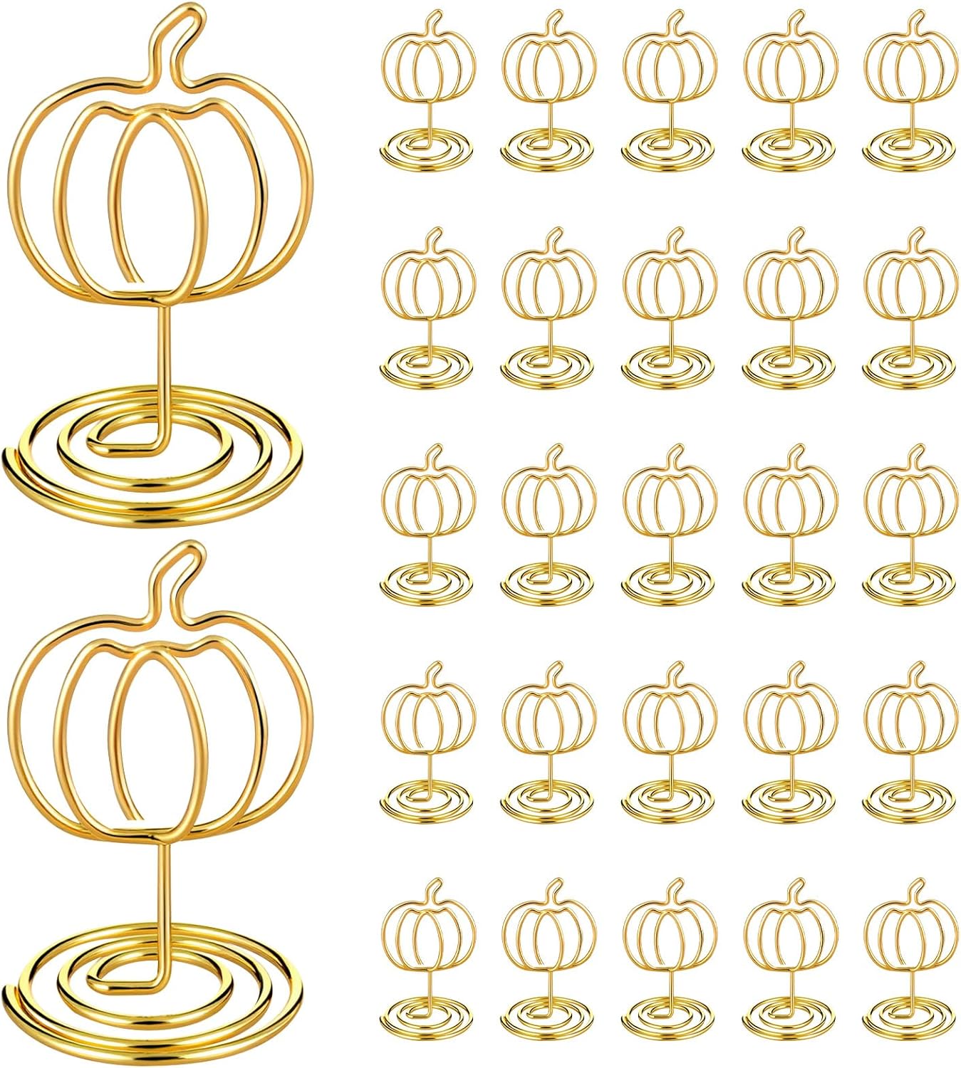 30 Pack Gold Pumpkin Table Decorations 5cm - Autumn Festival Ornaments V1258-DP02-BOL-363