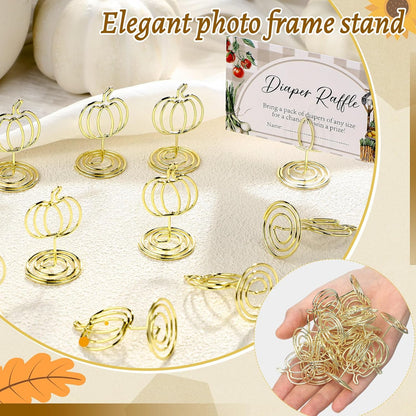30 Pack Gold Pumpkin Table Decorations 5cm - Autumn Festival Ornaments V1258-DP02-BOL-363