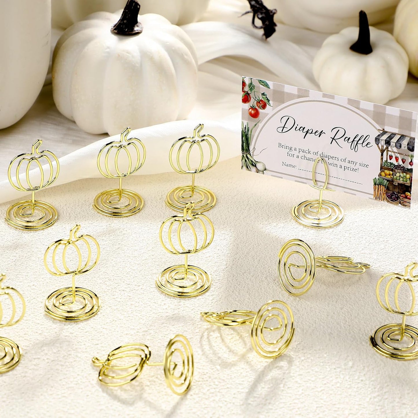 30 Pack Gold Pumpkin Table Decorations 5cm - Autumn Festival Ornaments V1258-DP02-BOL-363