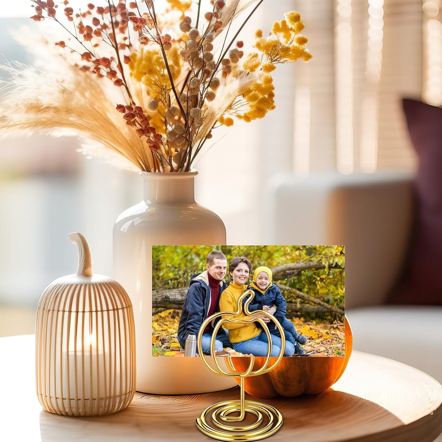 30 Pack Gold Pumpkin Table Decorations 5cm - Autumn Festival Ornaments V1258-DP02-BOL-363