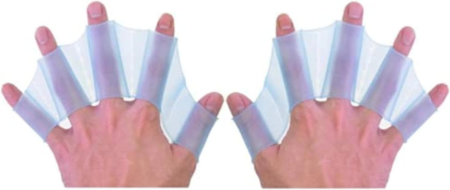 Silicone Swim Fins - Blue - 1 Pair - Ideal for Snorkeling - Comfortable Silicone Swimming Equipment V1258-DP02-BOL-375