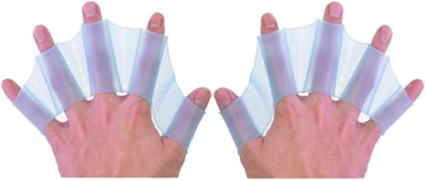 Silicone Swim Fins - Blue - 1 Pair - Ideal for Snorkeling - Comfortable Silicone Swimming Equipment V1258-DP02-BOL-375