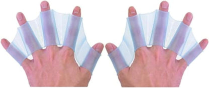 Silicone Swim Fins - Blue - 1 Pair - Ideal for Snorkeling - Comfortable Silicone Swimming Equipment V1258-DP02-BOL-375