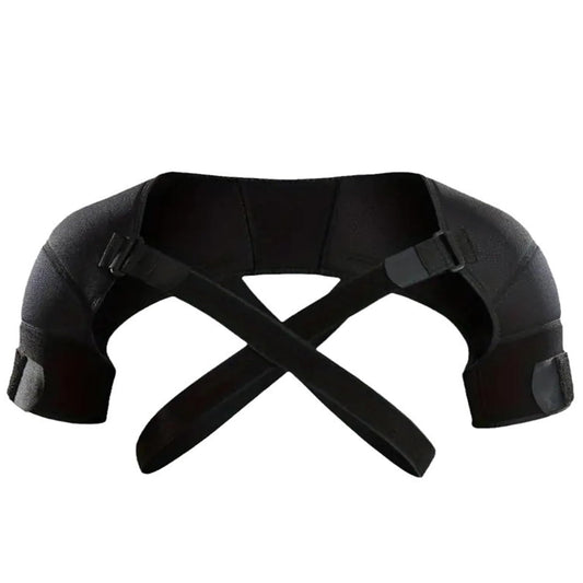 Adjustable Shoulder Support Brace - Black - Breathable Protective Shoulder Sleeve for Sleeping, Sports & V1258-DP02-BOL-376