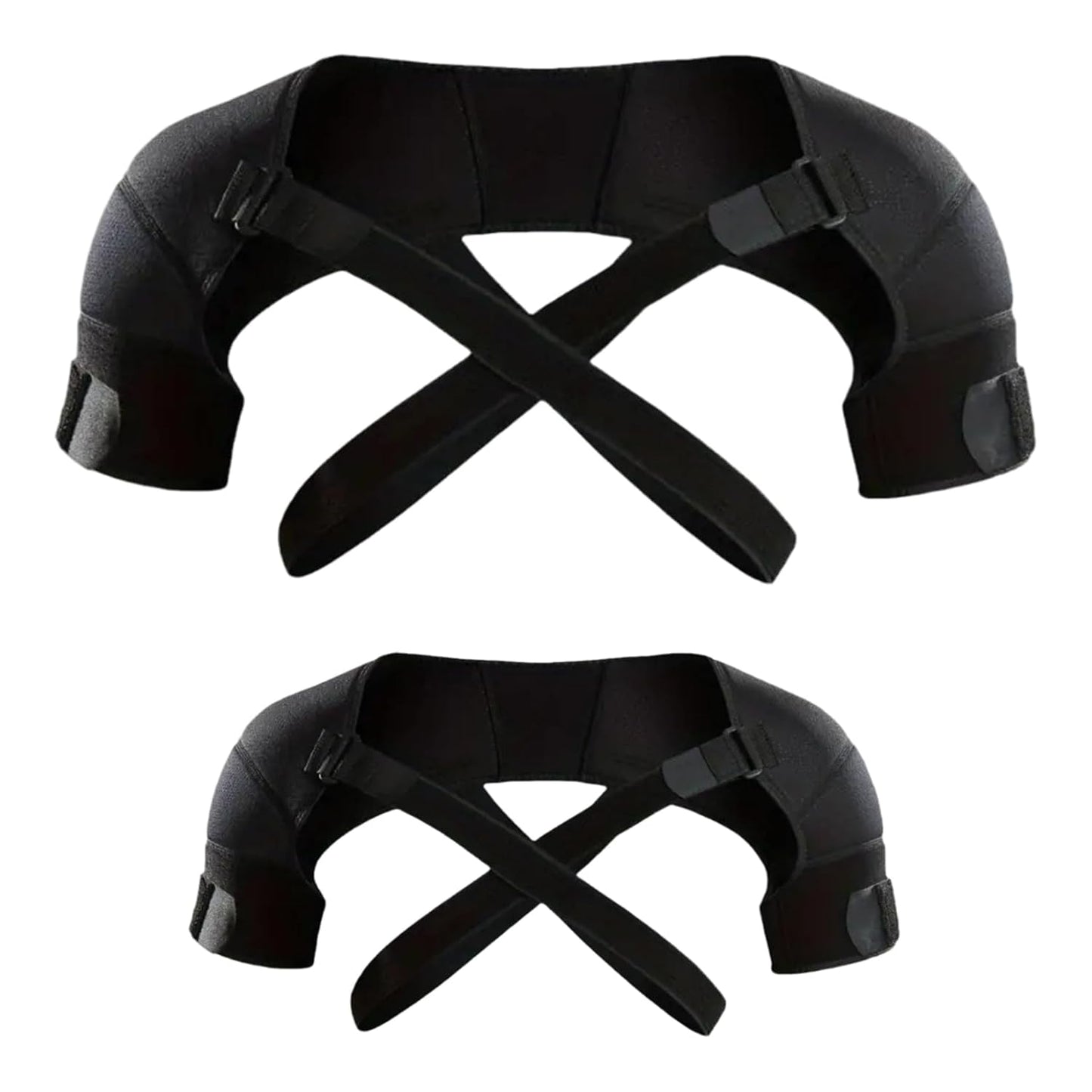 Adjustable Shoulder Support Brace - Black - Breathable Protective Shoulder Sleeve for Sleeping, Sports & V1258-DP02-BOL-376