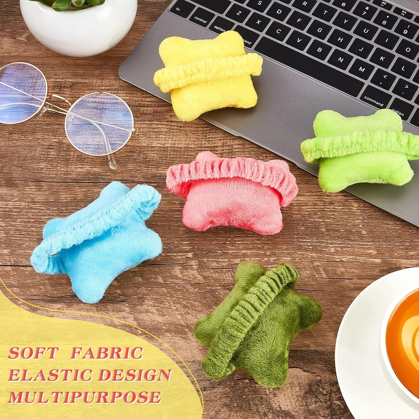 10-Pack Portable Ergonomic Wrist Rest for Typing Keyboard Computer Use Plush Material Curved Design V1258-DP02-BOL-379