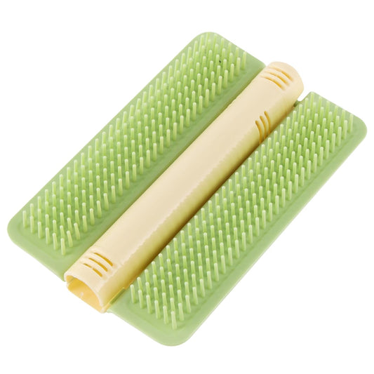 Cat Corner Brush Self-Adhesive - 1 Piece Green - Cat Massage Grooming Tool Wall Mounted Corner Hair Remover V1258-DP02-BOL-38