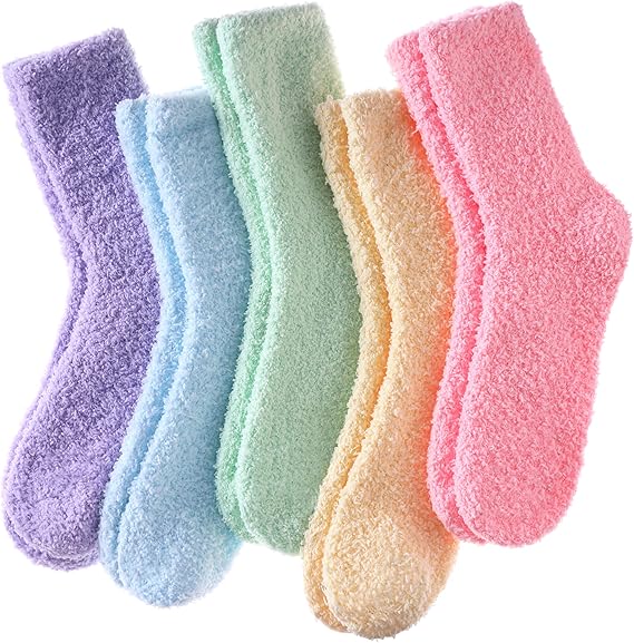 5 Pack Women's Winter Warm Socks Comfortable Soft Home Socks V1258-DP02-BOL-387