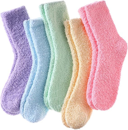 5 Pack Women's Winter Warm Socks Comfortable Soft Home Socks V1258-DP02-BOL-387
