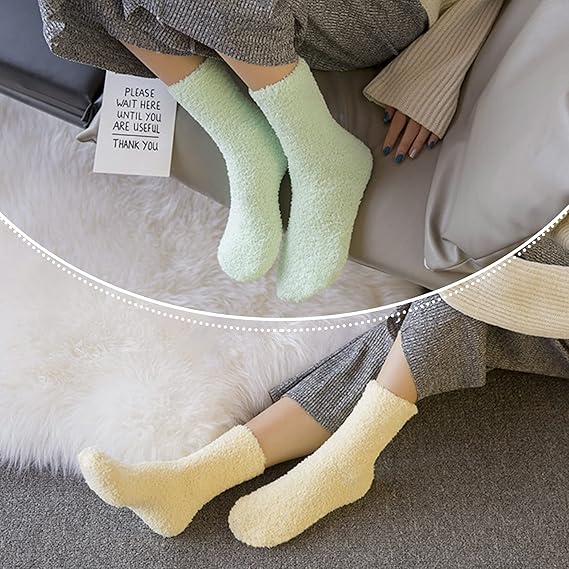 5 Pack Women's Winter Warm Socks Comfortable Soft Home Socks V1258-DP02-BOL-387