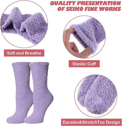 5 Pack Women's Winter Warm Socks Comfortable Soft Home Socks V1258-DP02-BOL-387