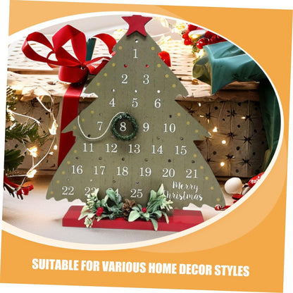 2026 Christmas Tree Advent Calendar - 1 Piece - Office Decoration - Holiday Countdown Function - Festive Charm V1258-DP02-BOL-390