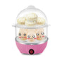 Electric Egg Cooker Steamer with Timer Auto Shut-Off 14 Egg Capacity 350W Double Layer Multifunctional for V1258-DP02-BOL-392