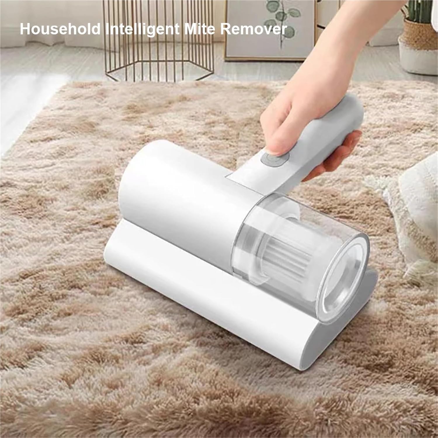 1200mAh Cordless Handheld Vacuum Cleaner White Compact Portable for Mattress Pillow Clothes Sofa Carpet V1258-DP02-BOL-396
