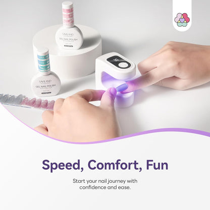 LED UV Nail Lamp with Timer and Display Multi-color Gel Nail Dryer for Gel Polish V1258-DP02-BOL-406