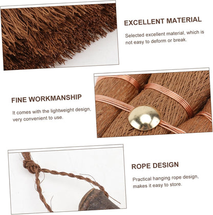 Mini Broom Brown Lightweight Durable Hanging Eye for Kitchen Camping 1 Piece V1258-DP02-BOL-41