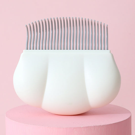 White Pet Hair Remover Brush for Dogs and Cats Anti-Shedding Grooming Tool V1258-DP02-BOL-413