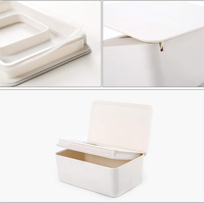 Grey Wet Wipes Dispenser 18x11x7cm Dustproof Multifunctional V1258-DP02-BOL-420