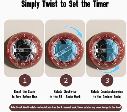 Magnetic Digital Kitchen Timer Red Countdown Timer Up to 60 Minutes Ideal for Cooking Office Tasks and V1258-DP02-BOL-424