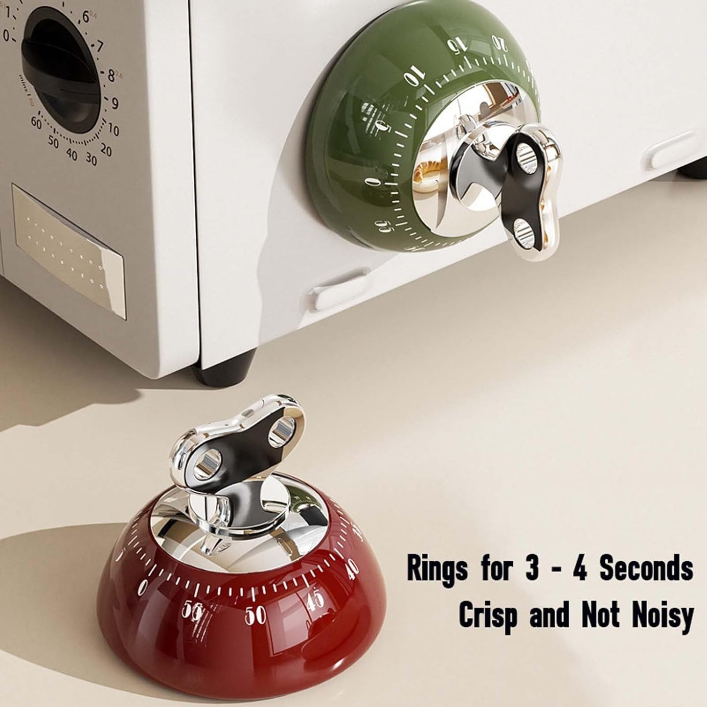 Magnetic Digital Kitchen Timer Matcha Green Countdown Up to 60 Minutes for Cooking Office Tasks and Studying V1258-DP02-BOL-425