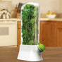 White Food Storage Container with Water Reservoir for Vegetables and Herbs 1 Piece V1258-DP02-BOL-43
