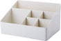 White Cosmetic Organizer with 6 Compartments for Skincare and Jewelry Storage V1258-DP02-BOL-430