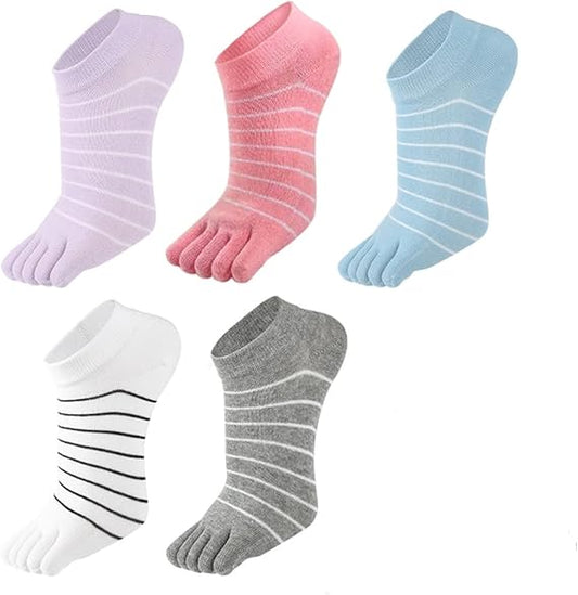 5 Pairs Women's Fun Sports Socks Size 35/41 for Exercise Walking Home Use V1258-DP02-BOL-436
