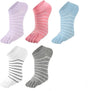 5 Pairs Women's Fun Sports Socks Size 35/41 for Exercise Walking Home Use V1258-DP02-BOL-436
