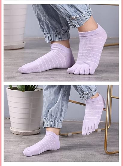5 Pairs Women's Fun Sports Socks Size 35/41 for Exercise Walking Home Use V1258-DP02-BOL-436