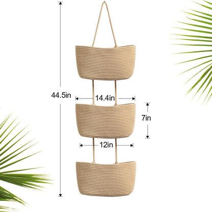 Foldable Wall-Mounted Storage Basket - Hanging Organizer for Home Use V1258-DP02-BOL-437