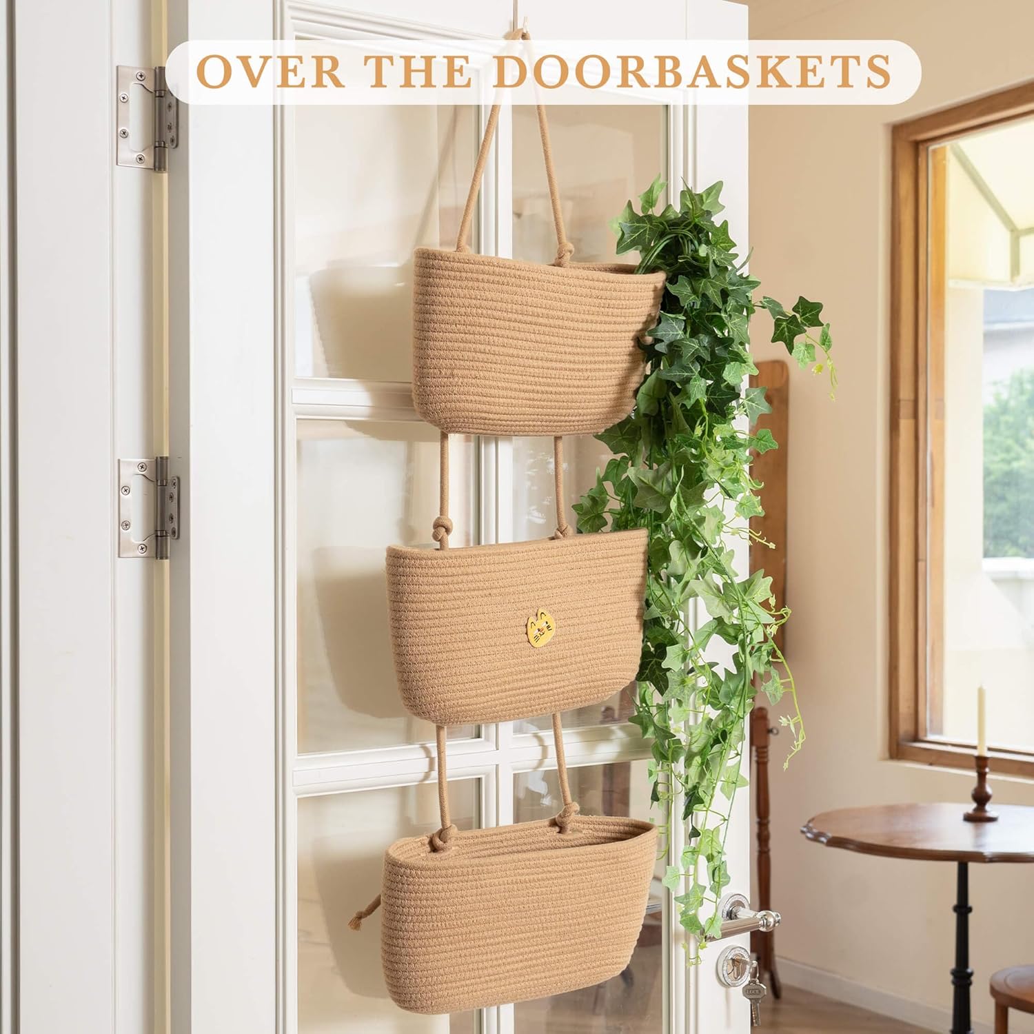 Foldable Wall-Mounted Storage Basket - Hanging Organizer for Home Use V1258-DP02-BOL-437