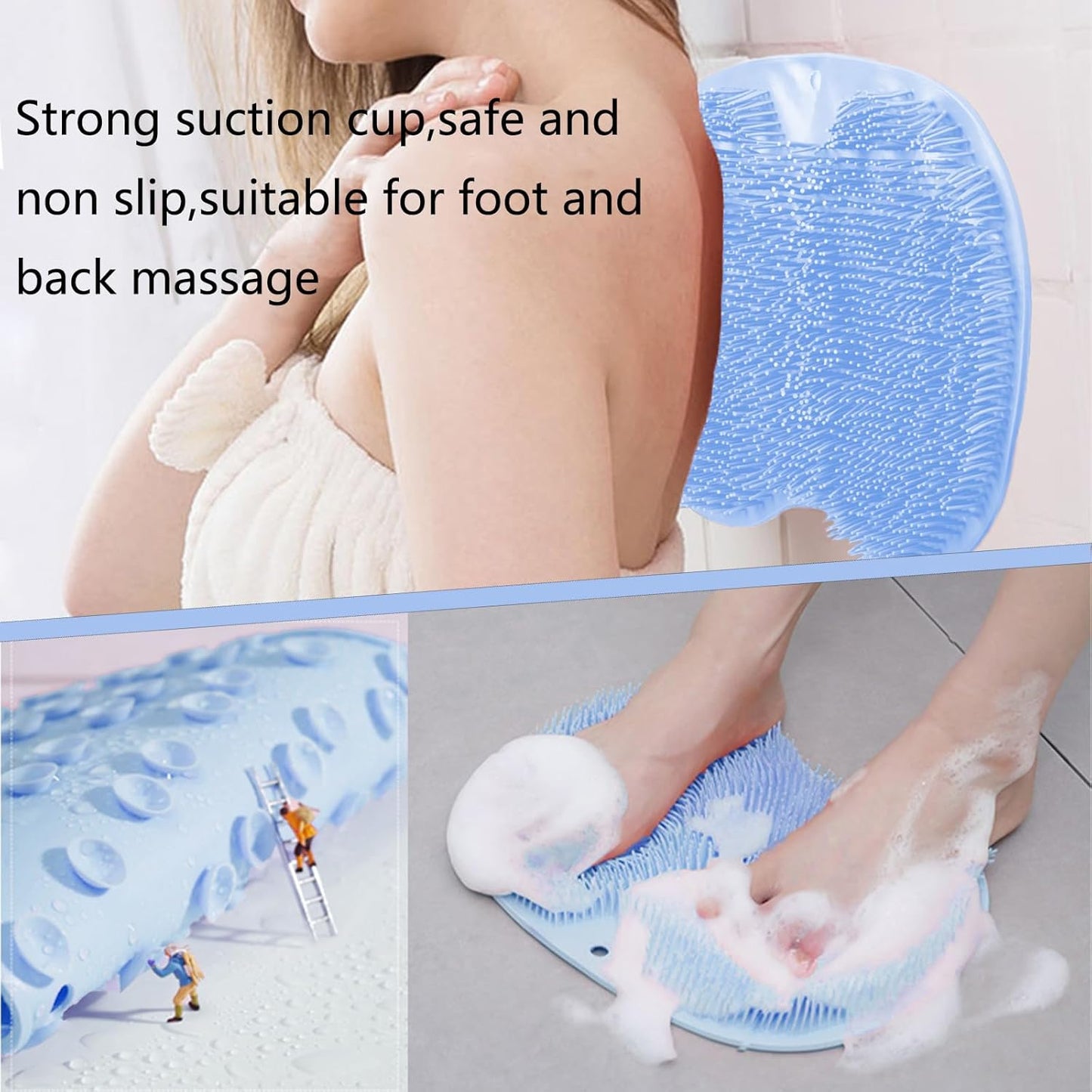 Non-Slip Bath Mat with Suction Cups Multifunctional Shower Mat for Bathroom Safety and Comfort V1258-DP02-BOL-447