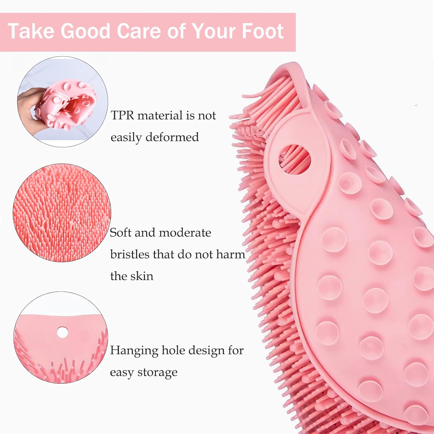 Multifunctional Non-Slip Bath Mat with Suction Cups for Shower and Bathtub V1258-DP02-BOL-448