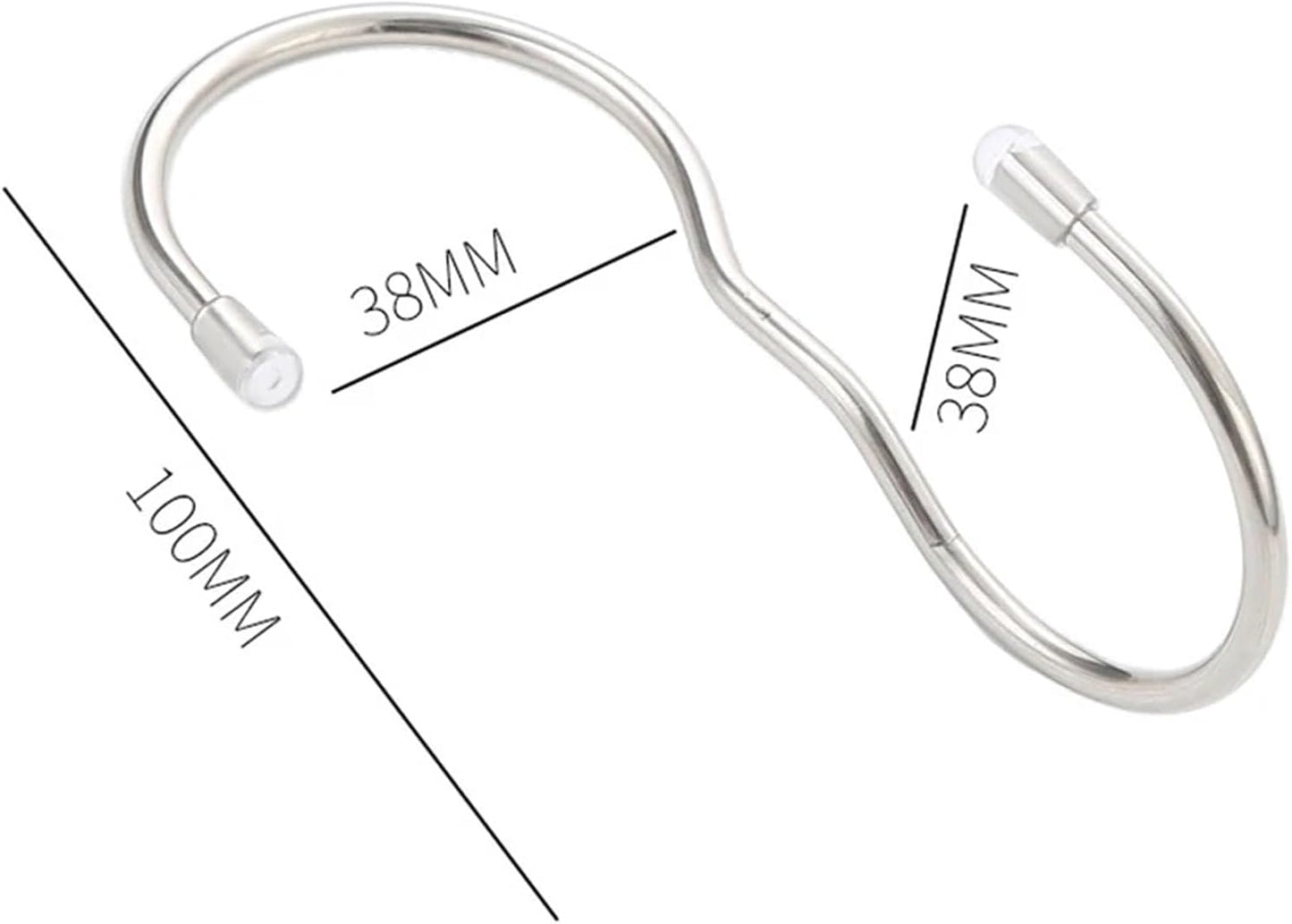 10 Black Stainless Steel Hooks for Kitchen Bathroom Garage V1258-DP02-BOL-449