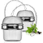 2 Pack Stainless Steel Tea Strainers with Chain 6.5cm Fine Mesh for Loose Tea Herbs Spices V1258-DP02-BOL-450