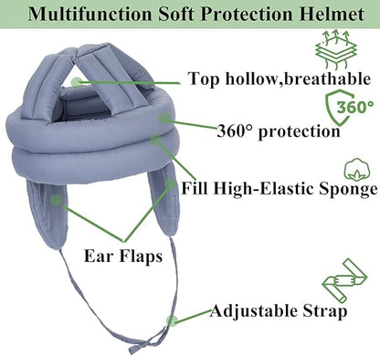 Protective Hat for Elderly - 1 Piece - Army Green - Thickened - Soft V1258-DP02-BOL-451