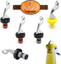 6 Pack Silicone Vacuum Bottle Stoppers Red Yellow Black for Wine Champagne Beer Whisky Soft Drinks Water V1258-DP02-BOL-456