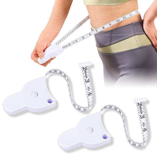 Retractable Measuring Tape Body Measure Sports Tape Measure Set White V1258-DP02-BOL-458