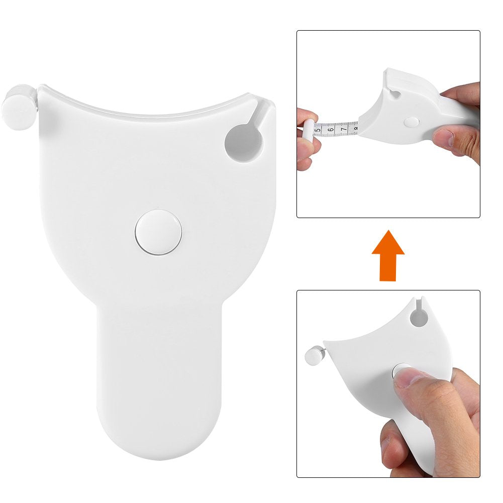Retractable Measuring Tape Body Measure Sports Tape Measure Set White V1258-DP02-BOL-458
