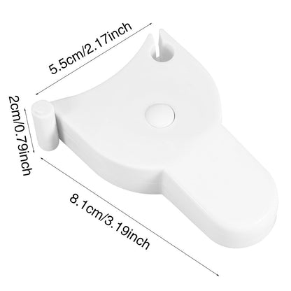 Retractable Measuring Tape Body Measure Sports Tape Measure Set White V1258-DP02-BOL-458
