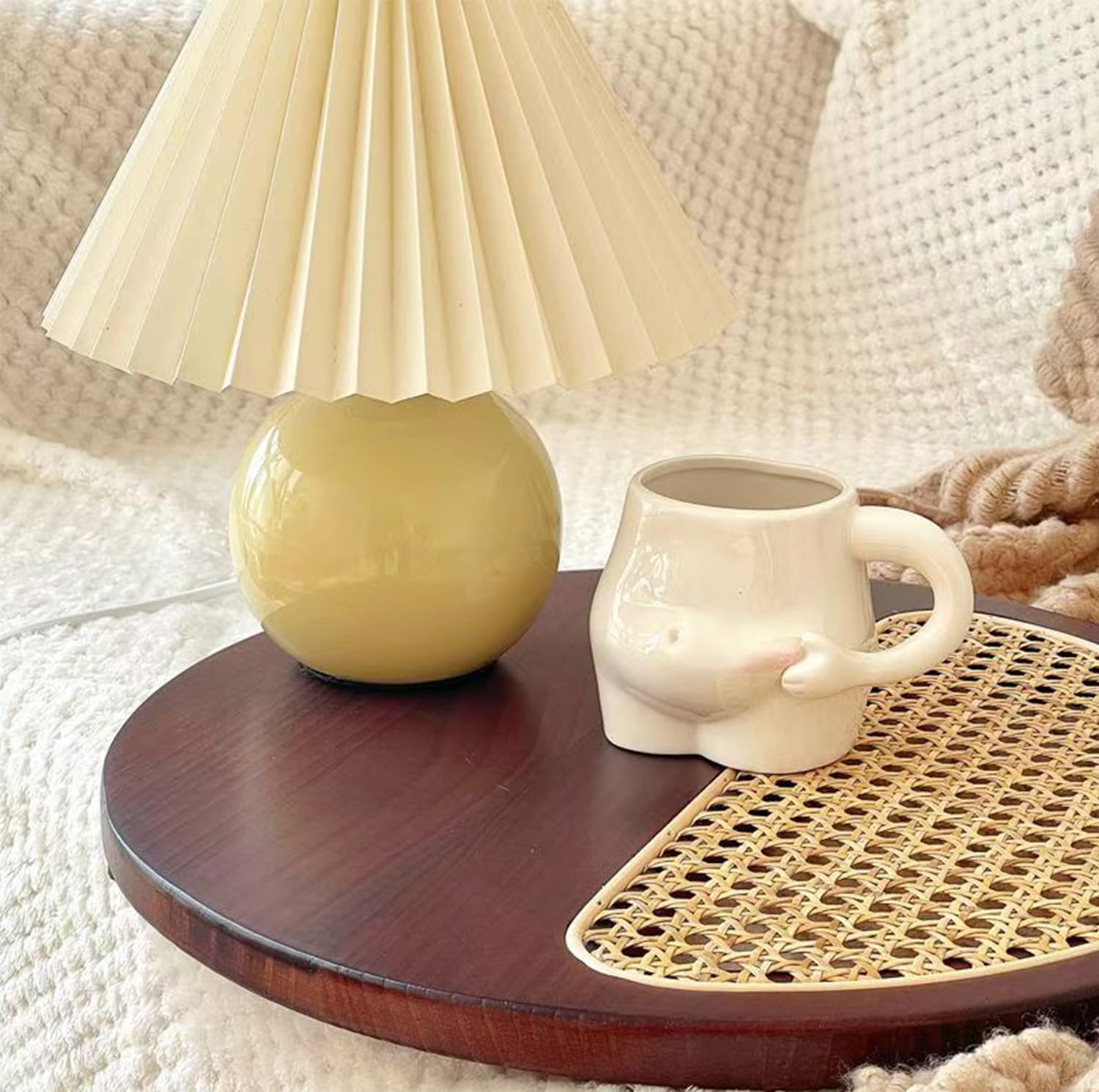 1 Piece 320ml White Ceramic Mug - Coffee Mug, Tea Mug, Water Cup - Suitable for Tea, Latte and Milk V1258-DP02-BOL-459