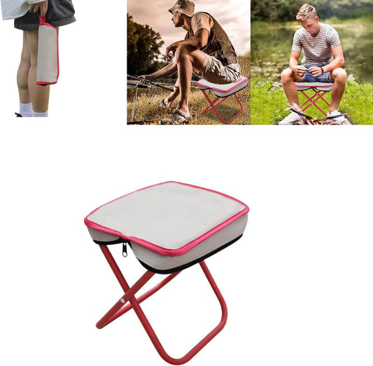 Folding Cane - 1 Piece - Hand Support Cane - Foldable Stool - Portable for Outdoor Camping Hiking Travel V1258-DP02-BOL-46