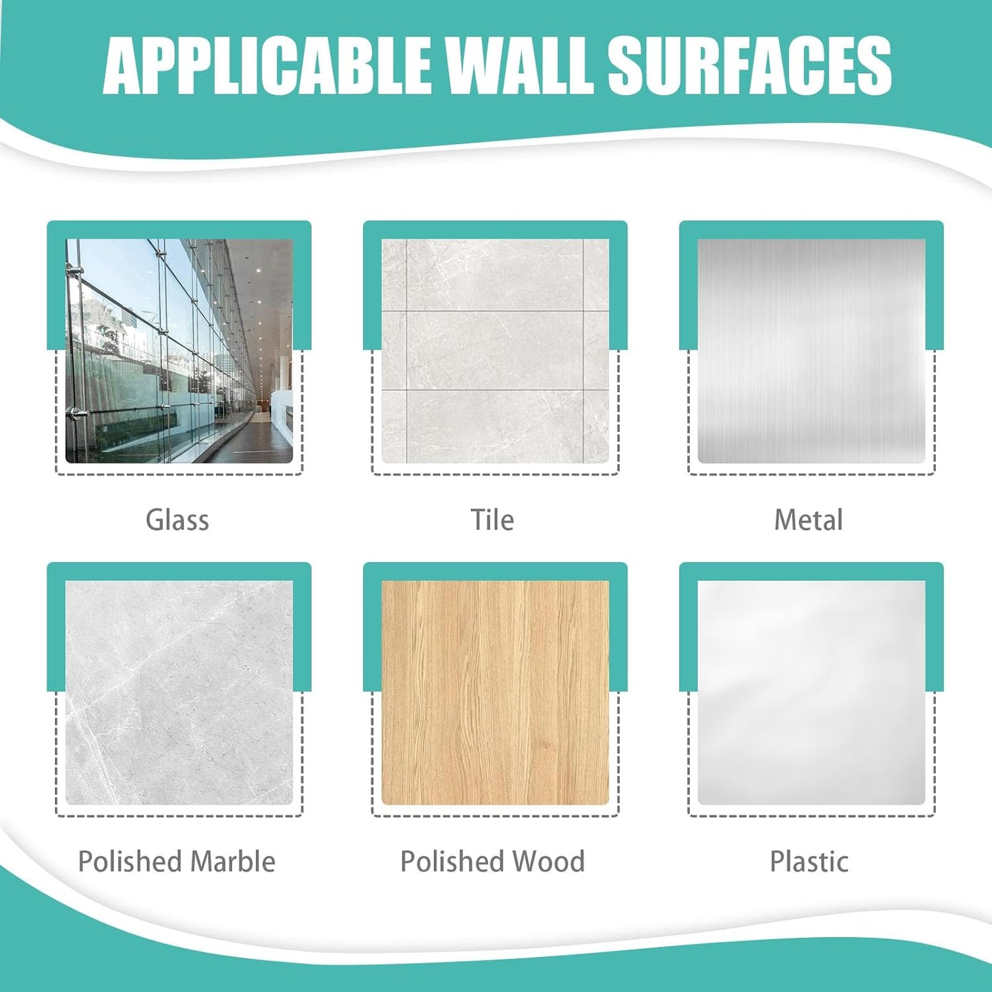 12 Pack Acrylic Transparent Vinyl Record Holder Wall Mount No Drilling Required Display Rack V1258-DP02-BOL-466